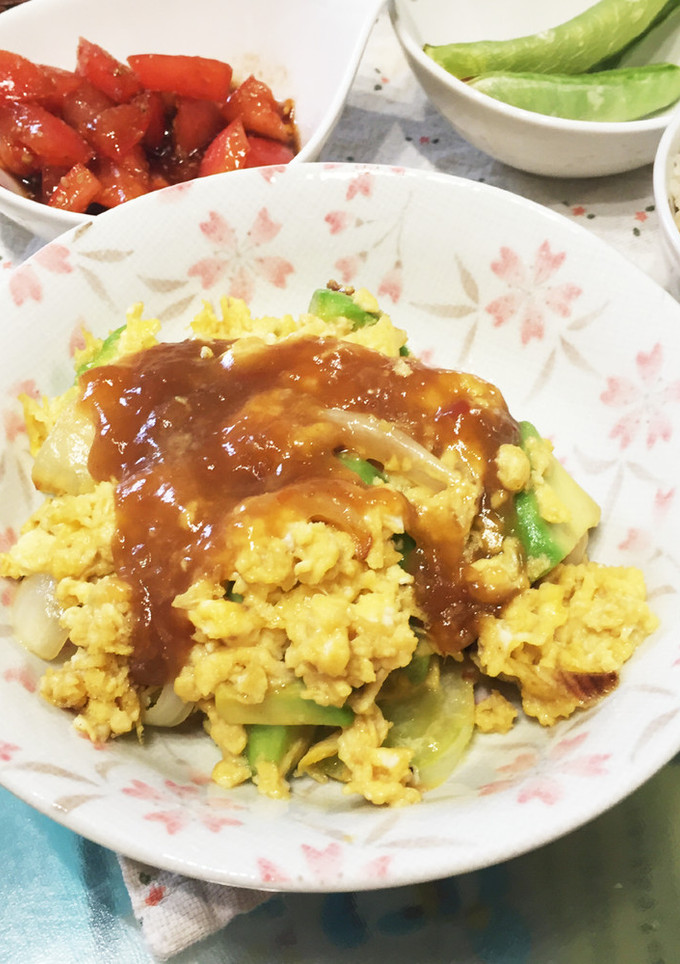 アボカドの卵のふわとろあんかけ-レシピのメイン写真