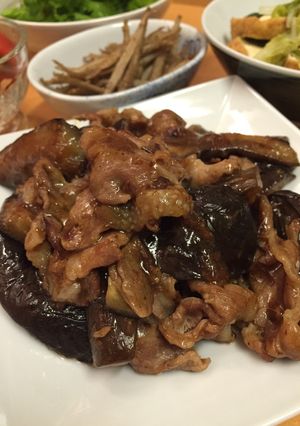 茄子と豚肉の生姜焼き-レシピのメイン写真