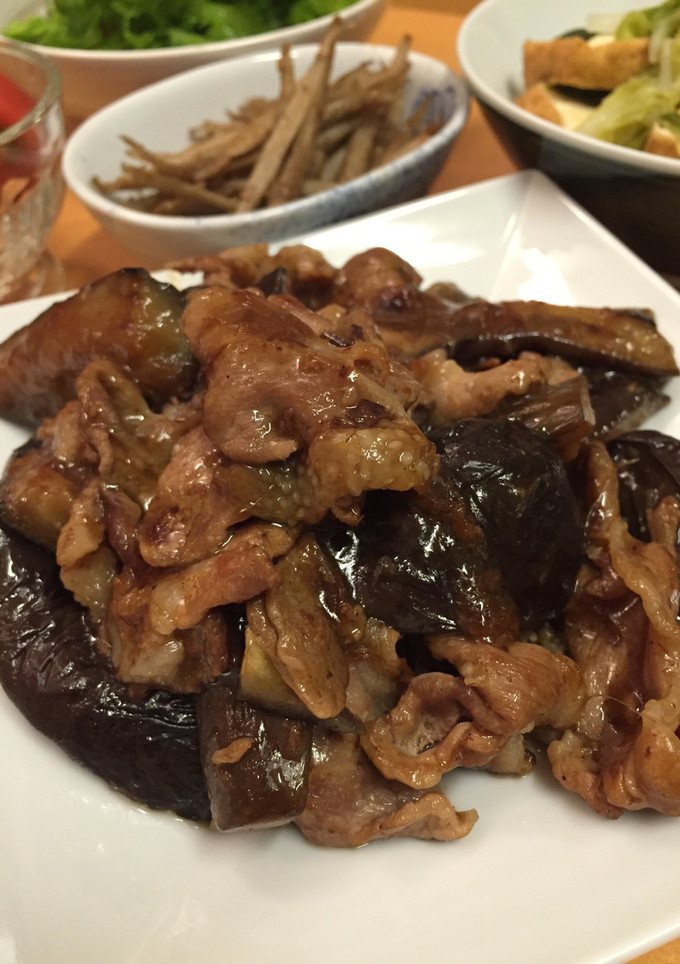 茄子と豚肉の生姜焼き-レシピのメイン写真