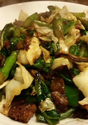 残り野菜と牛肉のオイスター炒め-レシピのメイン写真