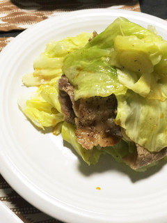 電子レンジでキャベツと豚肉の蒸し物-レシピのメイン写真