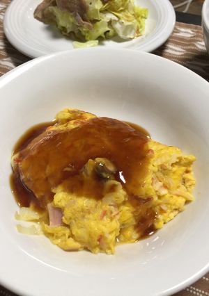 余り物で作ったかに玉-レシピのメイン写真