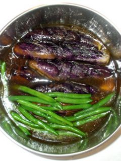 ナスの煮浸し♪揚げナスとインゲンの煮浸し-レシピのメイン写真