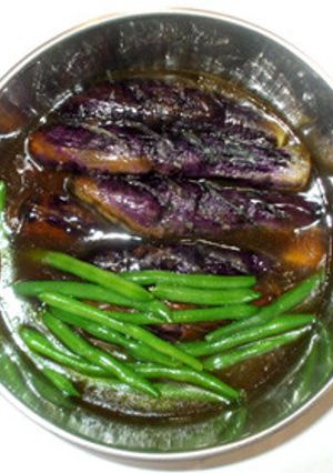 ナスの煮浸し♪揚げナスとインゲンの煮浸し-レシピのメイン写真