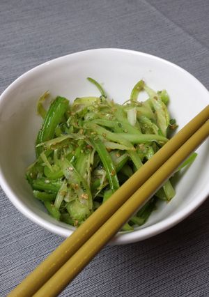無駄無し！セロリのナムル風-レシピのメイン写真