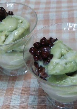 豆腐で、なんちゃってフルーリー抹茶♪-レシピのメイン写真