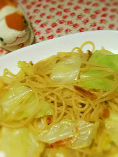 桜えびと春キャベツの春パスタ!-レシピのメイン写真