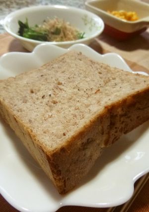 ココナッツオイルの発酵玄米ご飯食パン-レシピのメイン写真