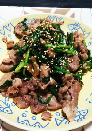 豚肉とニラのオイスター炒め-レシピのメイン写真