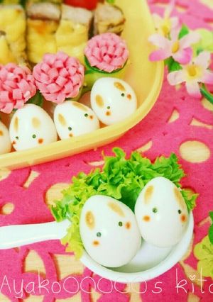 イースターにも♪簡単うずら卵うさぎ-レシピのメイン写真