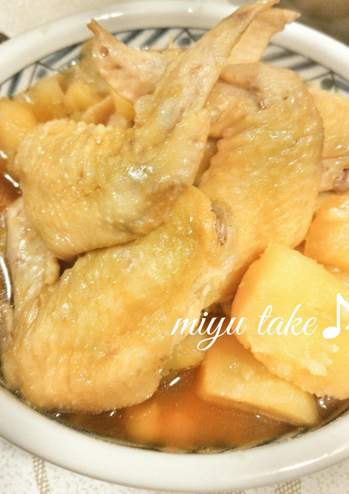 手羽先とじゃが芋と大根の煮物♪-レシピのメイン写真