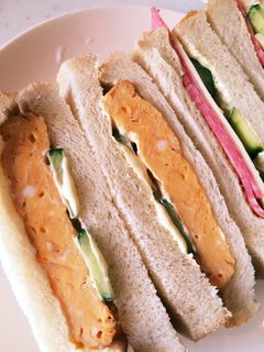 喫茶店風 甘〜い玉子焼きのサンドイッチ-レシピのメイン写真