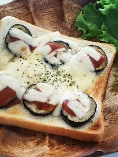 下田なすチーズトースト-レシピのメイン写真