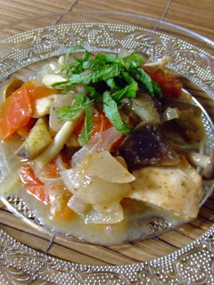梅でさっぱり♪かじきとナスのトマト煮-レシピのメイン写真