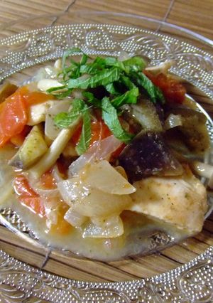 梅でさっぱり♪かじきとナスのトマト煮-レシピのメイン写真