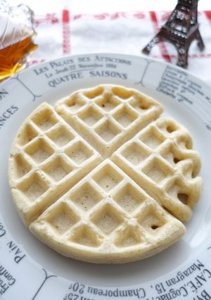 バターも砂糖も不使用の全粒粉豆乳ワッフル-レシピのメイン写真