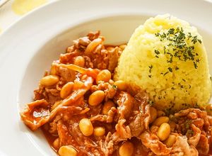 トマトジュースで☆ポークビーンズごはん-レシピのメイン写真