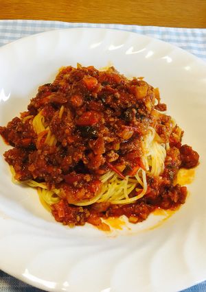 お肉いっぱい『ミートソーススパゲッティ』-レシピのメイン写真