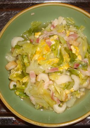 *春キャベツとちくわのサッと煮*-レシピのメイン写真