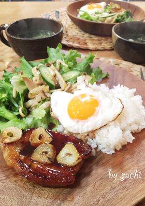 スタミナ豚ロースソテーdeワンプレート♪-レシピのメイン写真