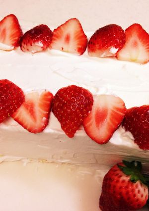 天板で作れるいちごのケーキ-レシピのメイン写真