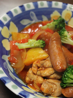 ストウブde鶏肉のトマト煮♪-レシピのメイン写真
