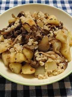 キヌア入り!塩キノコジャーマンポテト-レシピのメイン写真