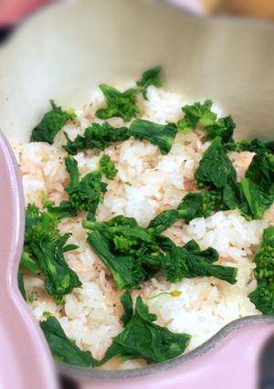 春!桜えびと菜の花のご飯♪-レシピのメイン写真