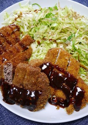 簡単！ギュッと豚ひき肉のとんかつもどき-レシピのメイン写真