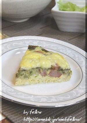 ふきのとうでヘルシーキッシュ-レシピのメイン写真