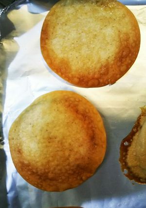パパンと餃子の皮でスイーツピザもどき-レシピのメイン写真