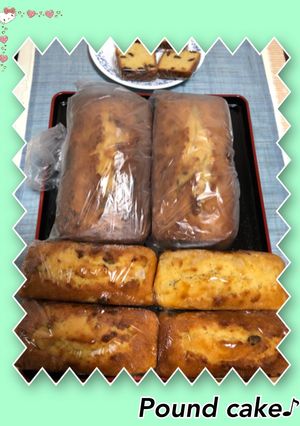 パウンドケーキ…大と小〜(o˘◡˘o)♡-レシピのメイン写真