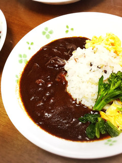 ずぼらカフェ♡レトルトでオムカレー-レシピのメイン写真