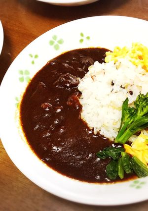 ずぼらカフェ♡レトルトでオムカレー-レシピのメイン写真