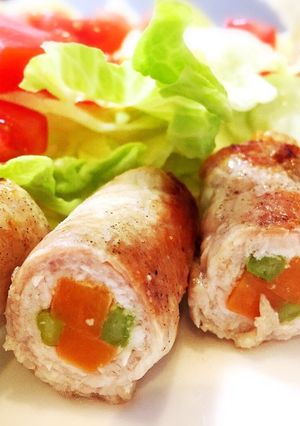 カロリーオフ!豚ロースの肉巻き-レシピのメイン写真