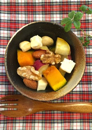 簡単♡カフェ風♡ナッツのほっこりサラダ♡-レシピのメイン写真
