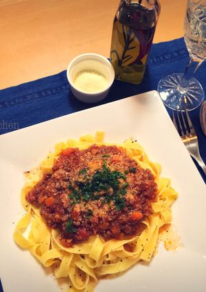 牛すね肉のラグーソースパスタ-レシピのメイン写真