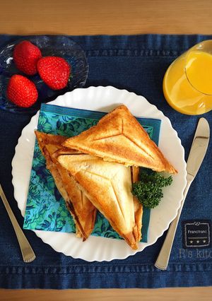 朝食に♪和風ホットたまごサンド-レシピのメイン写真