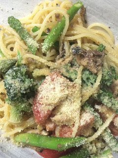 オイルサーディンとたっぷり野菜のパスタ-レシピのメイン写真