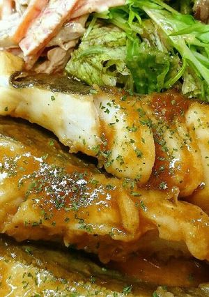 鱈のふんわり酒蒸しムニエル♪バター醤油で-レシピのメイン写真