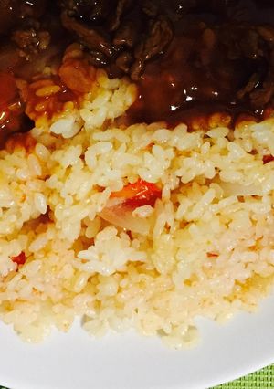 トマトの炊き込みご飯♡超簡単！美味しい！-レシピのメイン写真