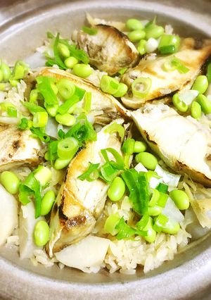 ぶりと枝豆の土鍋ごはん♪-レシピのメイン写真