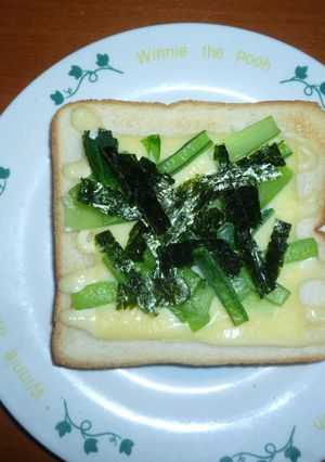 のらぼう菜チーズトースト-レシピのメイン写真