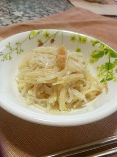白滝とエノキのたらこマヨ和え-レシピのメイン写真