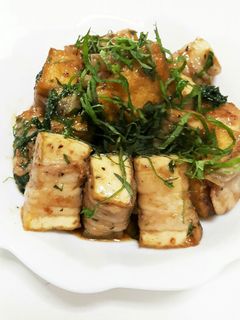 厚揚げの豚肉巻き 照り焼き風-レシピのメイン写真