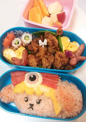 キャラ弁☆きゃりー豆しば-レシピのメイン写真
