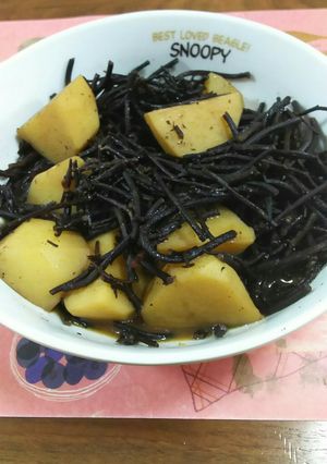 シンプル！ ひじきとじゃがいもの煮物-レシピのメイン写真