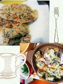 野菜たっぷりお好み焼き♪-レシピのメイン写真