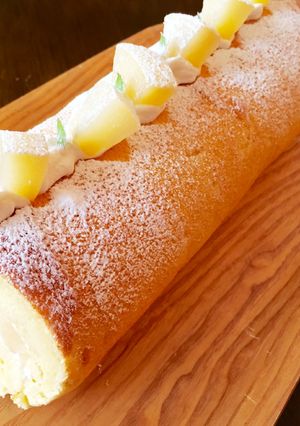 白桃ロールケーキ〜ヨーグルトクリーム〜-レシピのメイン写真