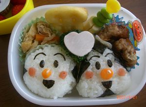 幼稚園弁当✿おむすびまん＆こむすびまん-レシピのメイン写真